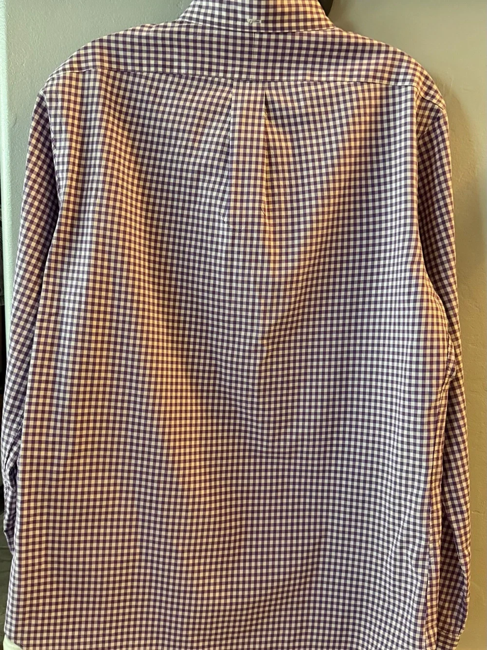 Large Polo Ralph Lauren long-sleeve gingham button-down.